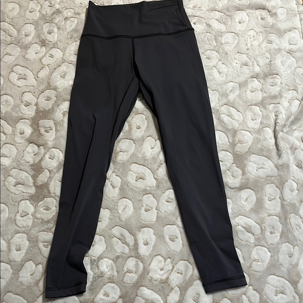Gray High-Waisted Leggings